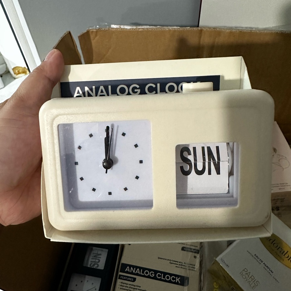 Target Cream Retro Wall Clock